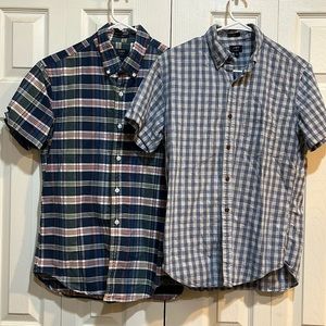 Lot of 2 SS button down by J. Crew. Great used condition. Medium / slim fit.
